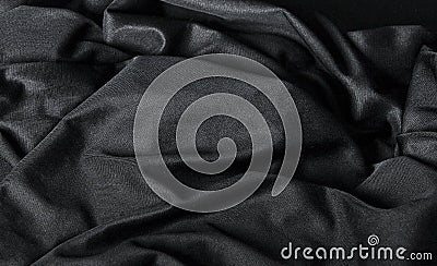 Black Cloth Background Stock Photo