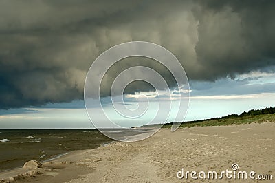 Black cloud Stock Photo