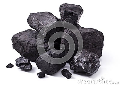 Black coal Stock Photo