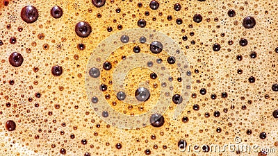 Black coffee bubble background picture Stock Photo
