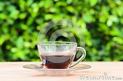 Black coffee cup Stock Photo