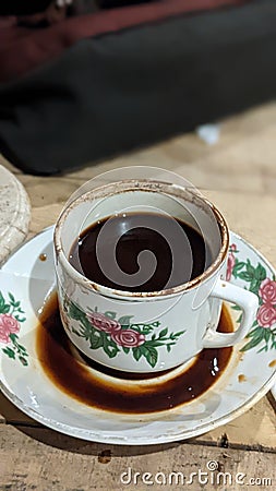 black coffee efficacious to prevent drowsiness Stock Photo