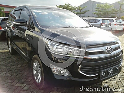 Black color of Toyota Innova 3 Editorial Stock Photo