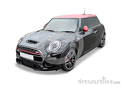 Black Cooper Mini Stock Photo