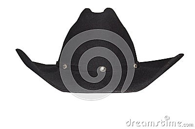 Black Cowboy Hat Stock Photo