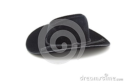 Black Cowboy Hat Stock Photo