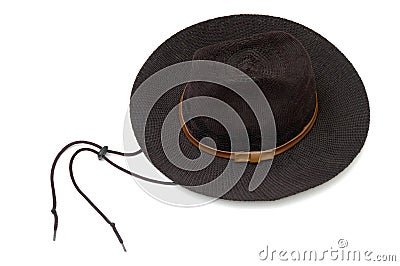 Black cowboy hat Stock Photo