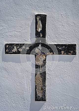 Black cross Stock Photo