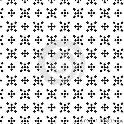 Black crosswise square pattern background Vector Illustration