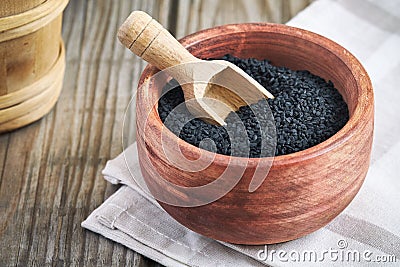 Black cumin seed Stock Photo