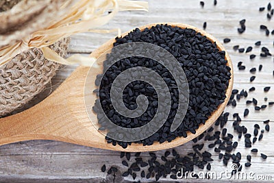 Black cumin seed Stock Photo