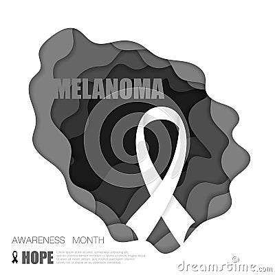Melanoma awareness background Vector Illustration