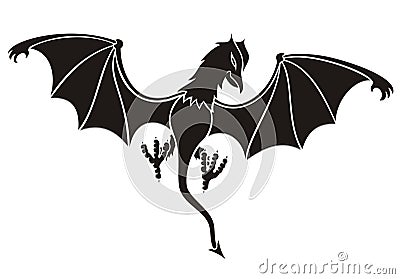 Black daemon Vector Illustration