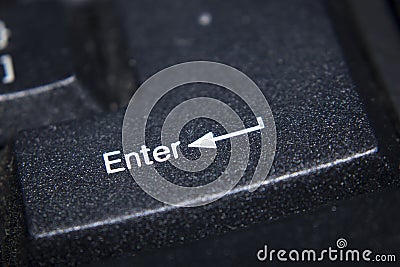 Black detail keyboard keys Stock Photo