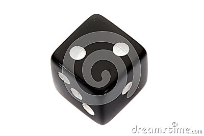 Black dice Stock Photo