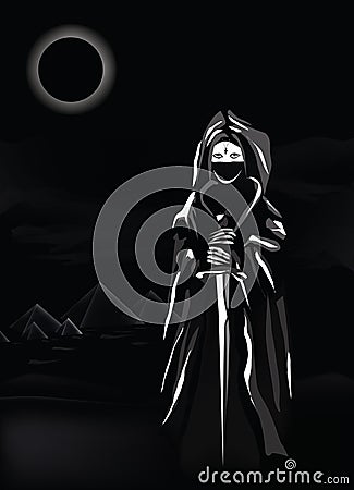 Black egypt vector Vector Illustration