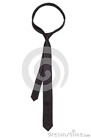 Black elegance tie Stock Photo