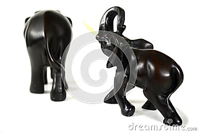 Black Elephants 3 Stock Photo