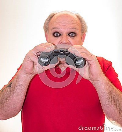 Black Eyes Practical Joke Stock Photo