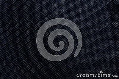 Black fabric texture background. Detail of canvas textile material. Stock Photo