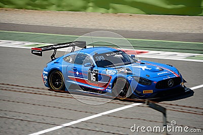 Black Falcon Mercedes-AMG GT3 at Monza Editorial Stock Photo