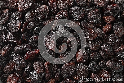 Black flame raisins from Chili full frame close up Stock Photo