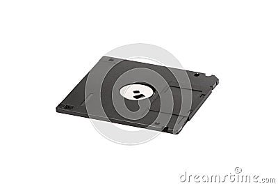 Black floppy disk Stock Photo