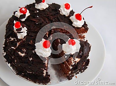 Black forest cake Stock Photo