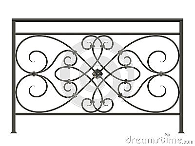 Black forged lattice Stock Photo