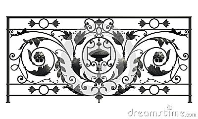 Black forged lattice Stock Photo