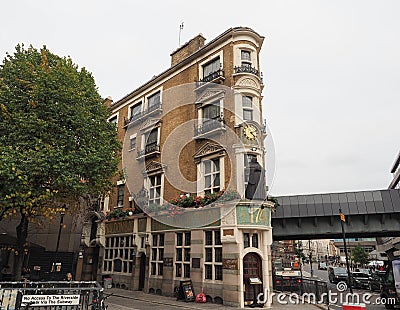 The Black Friar pub in London Editorial Stock Photo