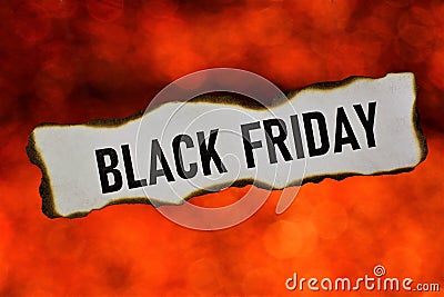 Black Friday is the Friday after thanksgiving. Christmas season sales, big discounts on goods in stores, the goal is a huge sales Stock Photo