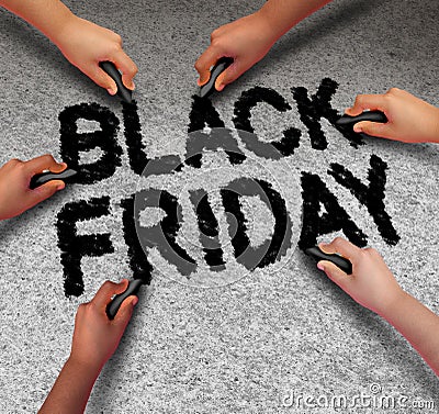 Black Friday Promotion Stock Photo