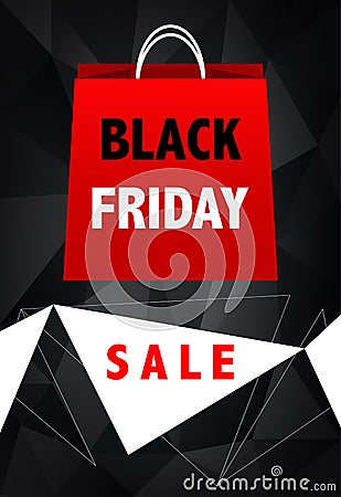 Black friday sale abstract vector background Vector Illustration