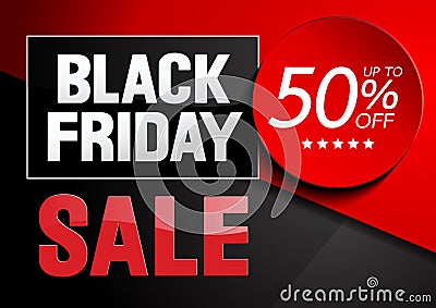 Black Friday Sale Vector Illustration