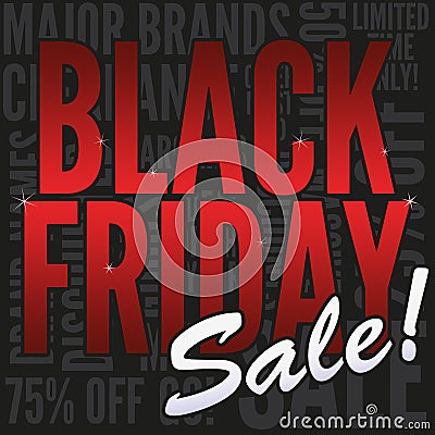 Black Friday Sale Banner Vector Illustration