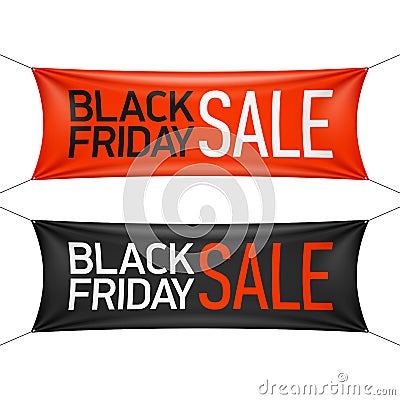 Black Friday Sale banner Vector Illustration