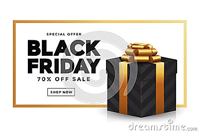 Black Friday sale banner 2 Vector Illustration