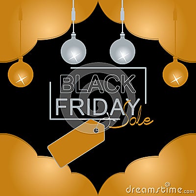 Black Friday sale banner. Black Friday sale banner vector design template for website, ad. r Vector Illustration