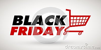 Black Friday sale banner template Vector Illustration