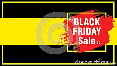 Black Friday Sale Banner background Vector Illustration