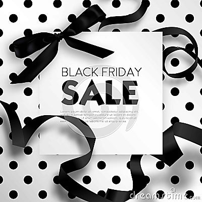 Black Friday sale discount promo offer poster or advertising flyer and coupon. Vector Illustration