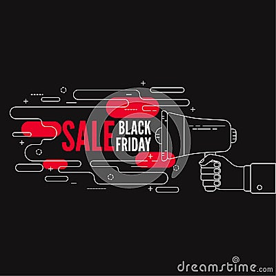 Black Friday sale. Vector Illustration