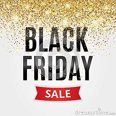 Black Friday sale Vector Illustration