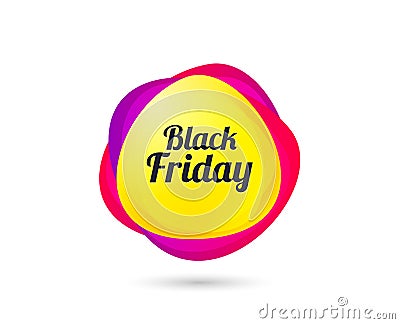 Black Friday sale icon. Special offer symbol. Vector Vector Illustration