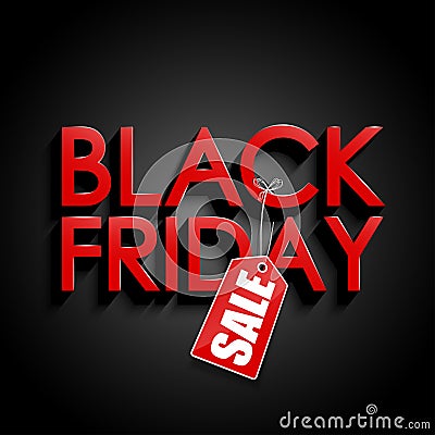 Black friday sale Vector Illustration