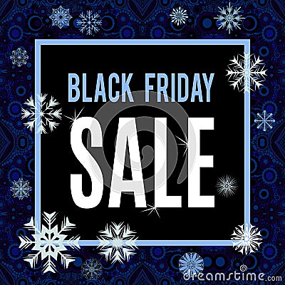 Black Friday sale inscription Vector Illustration