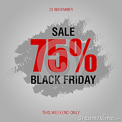 Black Friday sale inscription best design template. Black Friday Vector Illustration