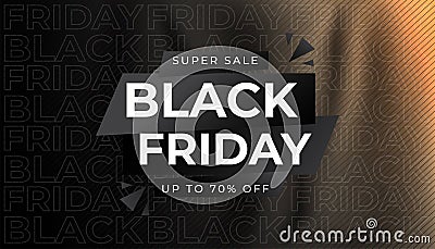 Black friday sale, perfect for social media posts Vector Illustration