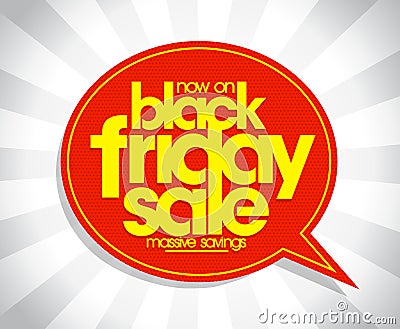 Black friday sale poster concept Vector Illustration